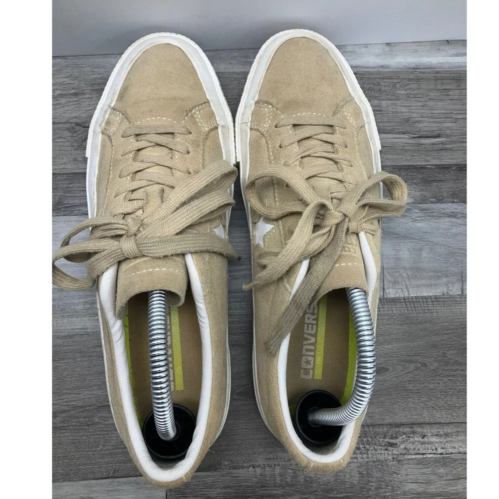 Converse One Star Ox Suede Sand Beige Sneakers 155777C Mens 7 Womens 9 Low Top - Picture 5 of 8